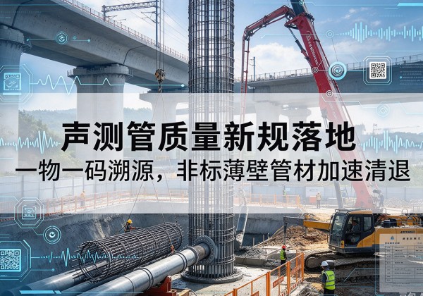 内江声测管质量新规落地，一物一码溯源，非标薄壁管材加速清退